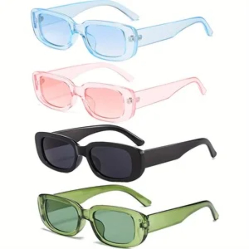 Vintage Fashion Streetwear - 1/4pcs New Small Square Sunglasses Women