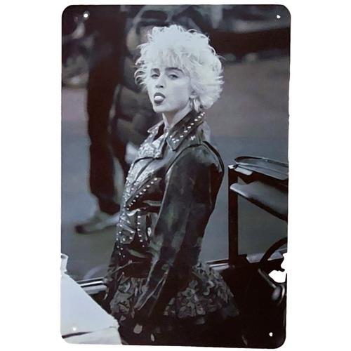 Vintage Fashion Posters - Madonna Retro Metal Sign 80s Rock