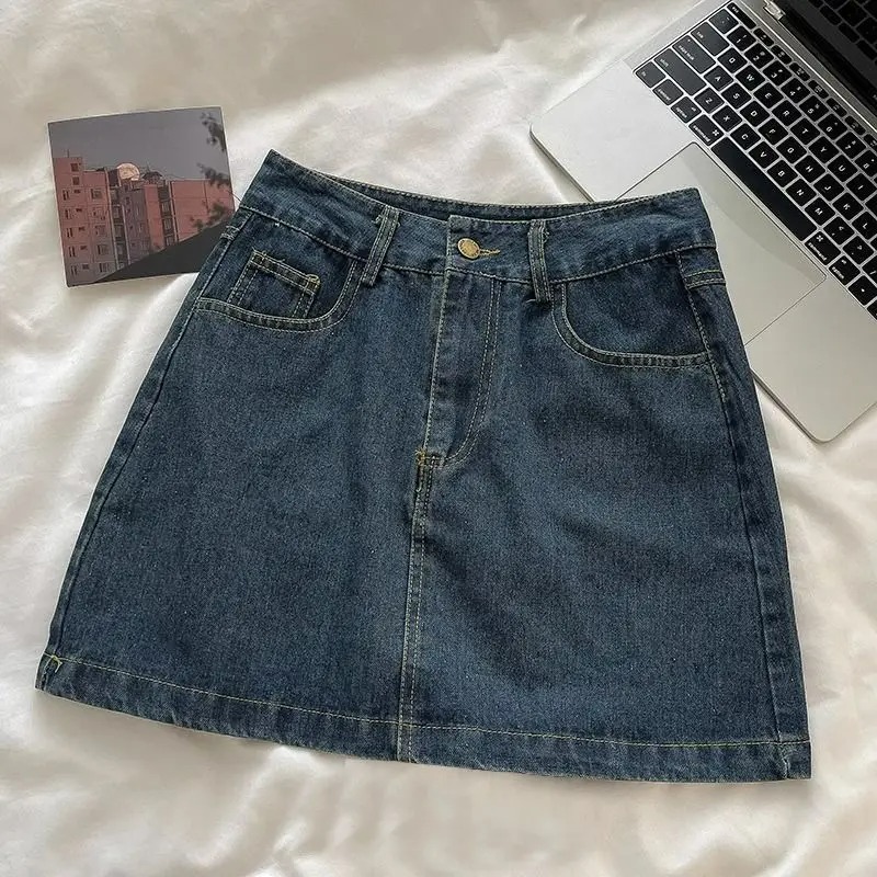 Vintage Fashion Y2K - Y2K Denim Skirt Set: Vintage Japanese