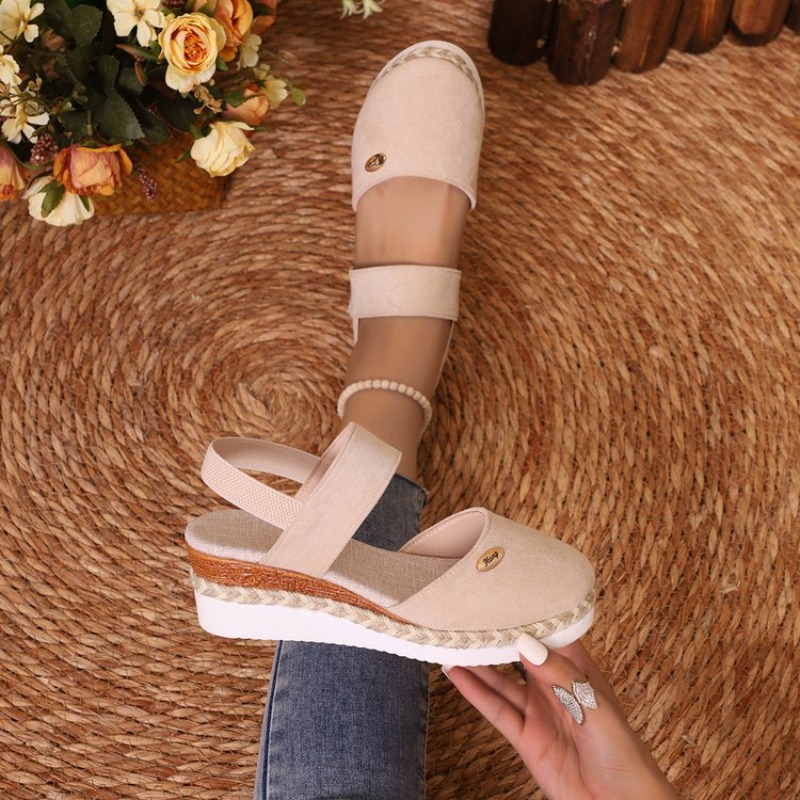 Vintage And Modern Fashion - Summer Women's Fish Mouth Closed Toe