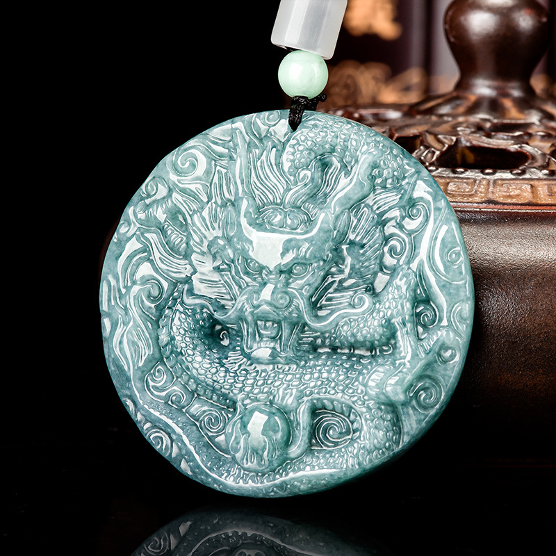 Burmese Jadeite Dragon Pendant - Vintage Women Fashion 评论和价格
