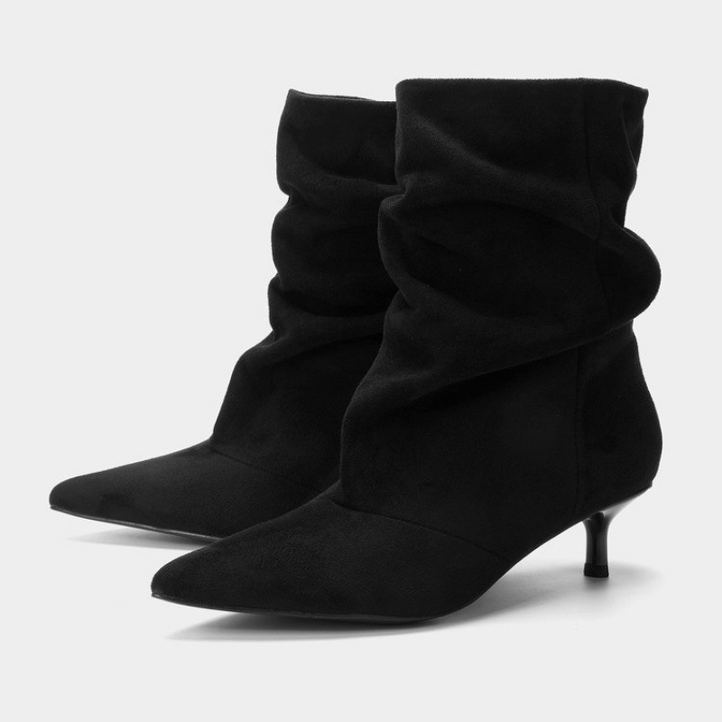 Women Pile Up Ankle Boots 2026 - Vintage And Modern Fashion 评论和价格
