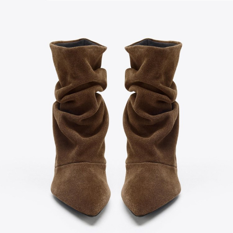 Women Pile Up Ankle Boots 2026 - Vintage And Modern Fashion 评论和价格