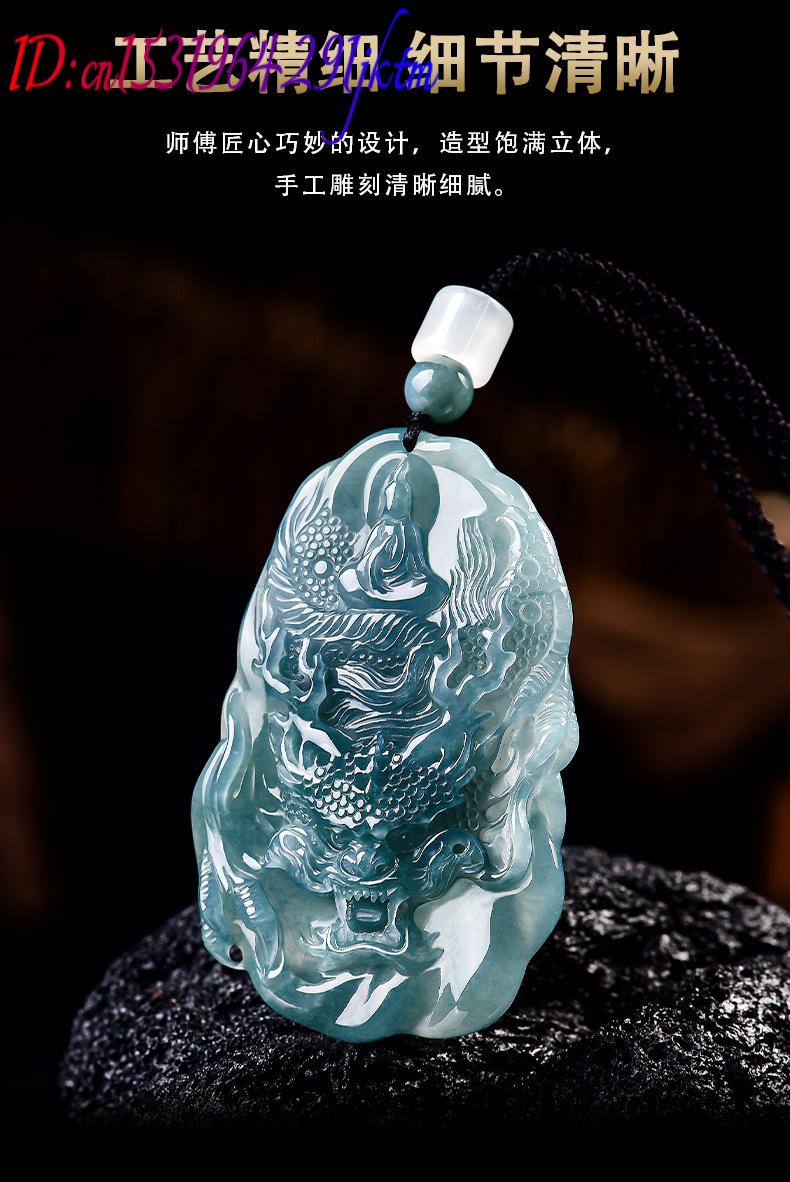 Natural Burmese Jadeite Dragon - Vintage Women Fashion 评论和价格