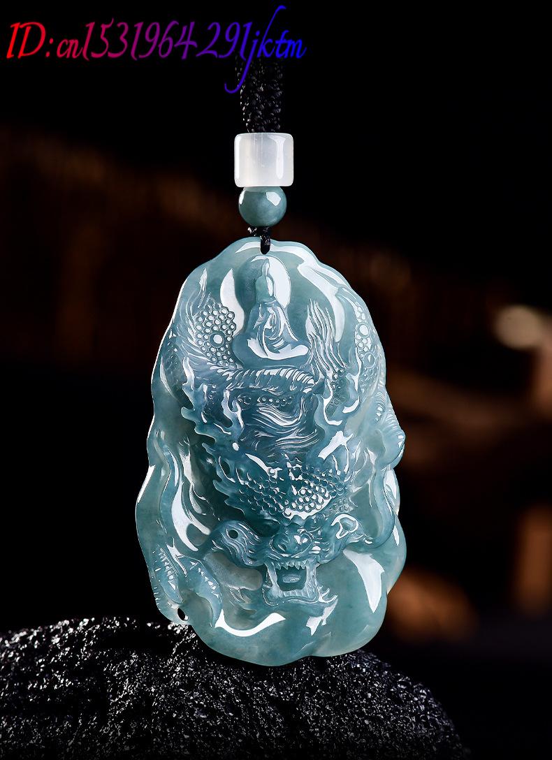 Natural Burmese Jadeite Dragon - Vintage Women Fashion 评论和价格