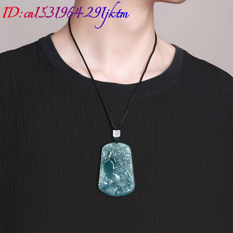 Natural Burmese Jadeite Scener - Vintage Women Fashion 评论和价格