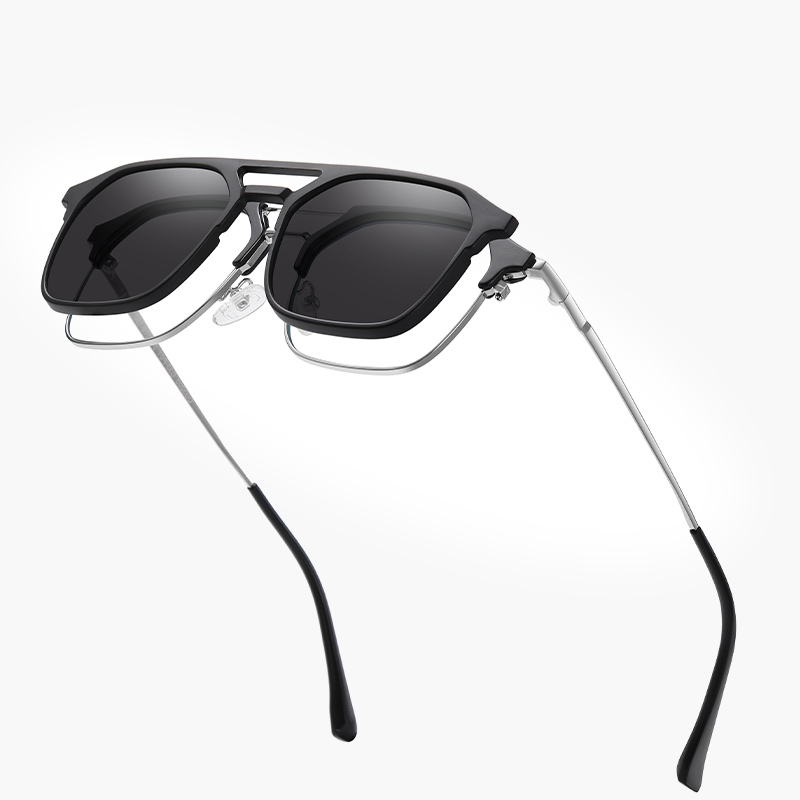 Clip On Polarized Sun Glasses  - Vintage Fashion Streetwear 评论和价格
