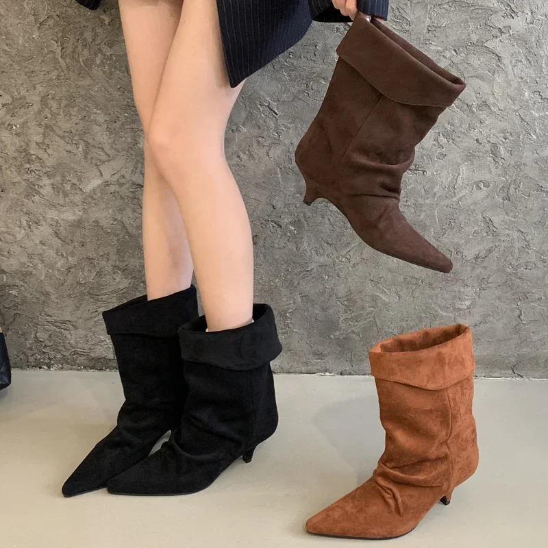 Aneikeh Winter Pointed Toe Thi - Vintage And Modern Fashion 评论和价格