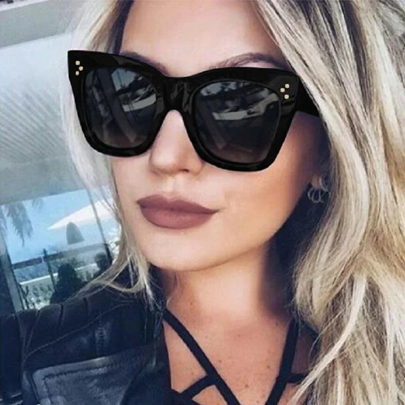 Square Retro Sunglasses Women  - Vintage Fashion De 评论和价格