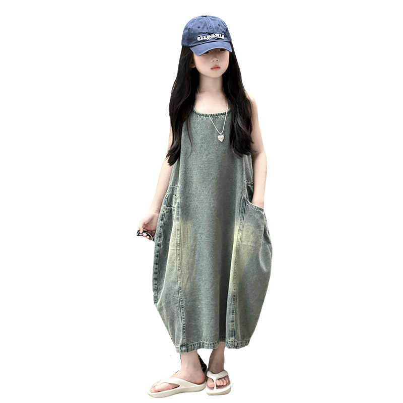 Vintage Blue Children Girls Hi - Vintage Fashion Streetwear 评论和价格