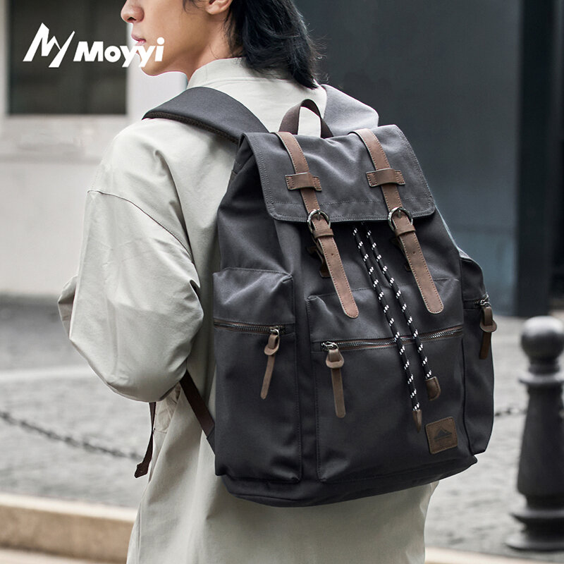 MOYYI 27L Large Flap Backpack  - Vintage Zipper 评论和价格