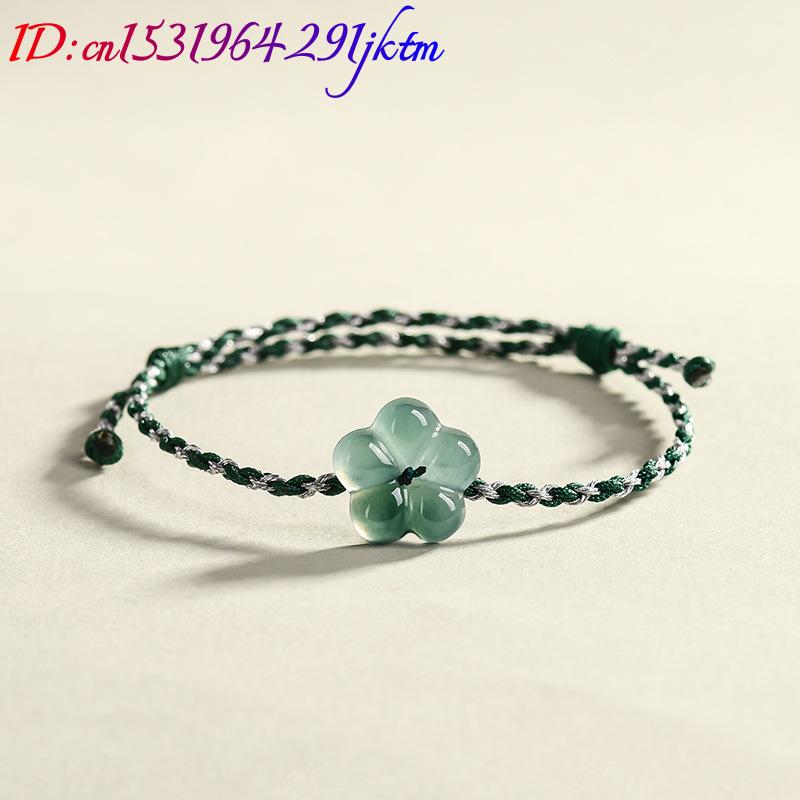 Burmese Jadeite Flower Bracele - Vintage Women Fashion 评论和价格