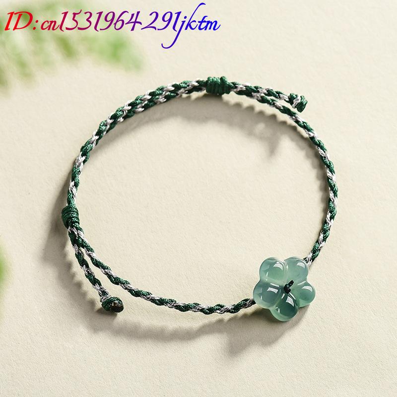 Burmese Jadeite Flower Bracele - Vintage Women Fashion 评论和价格