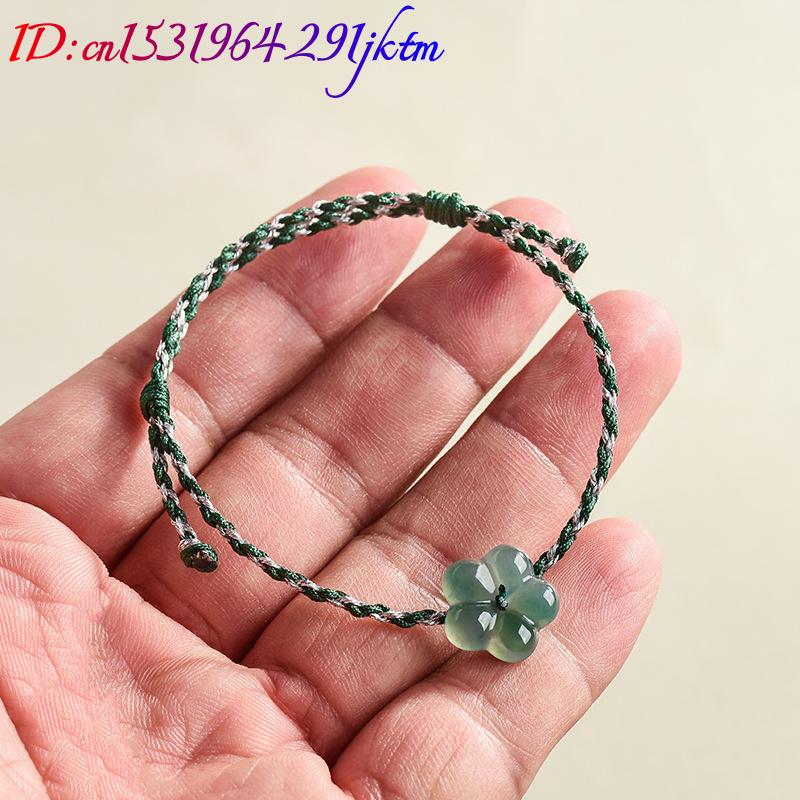 Burmese Jadeite Flower Bracele - Vintage Women Fashion 评论和价格