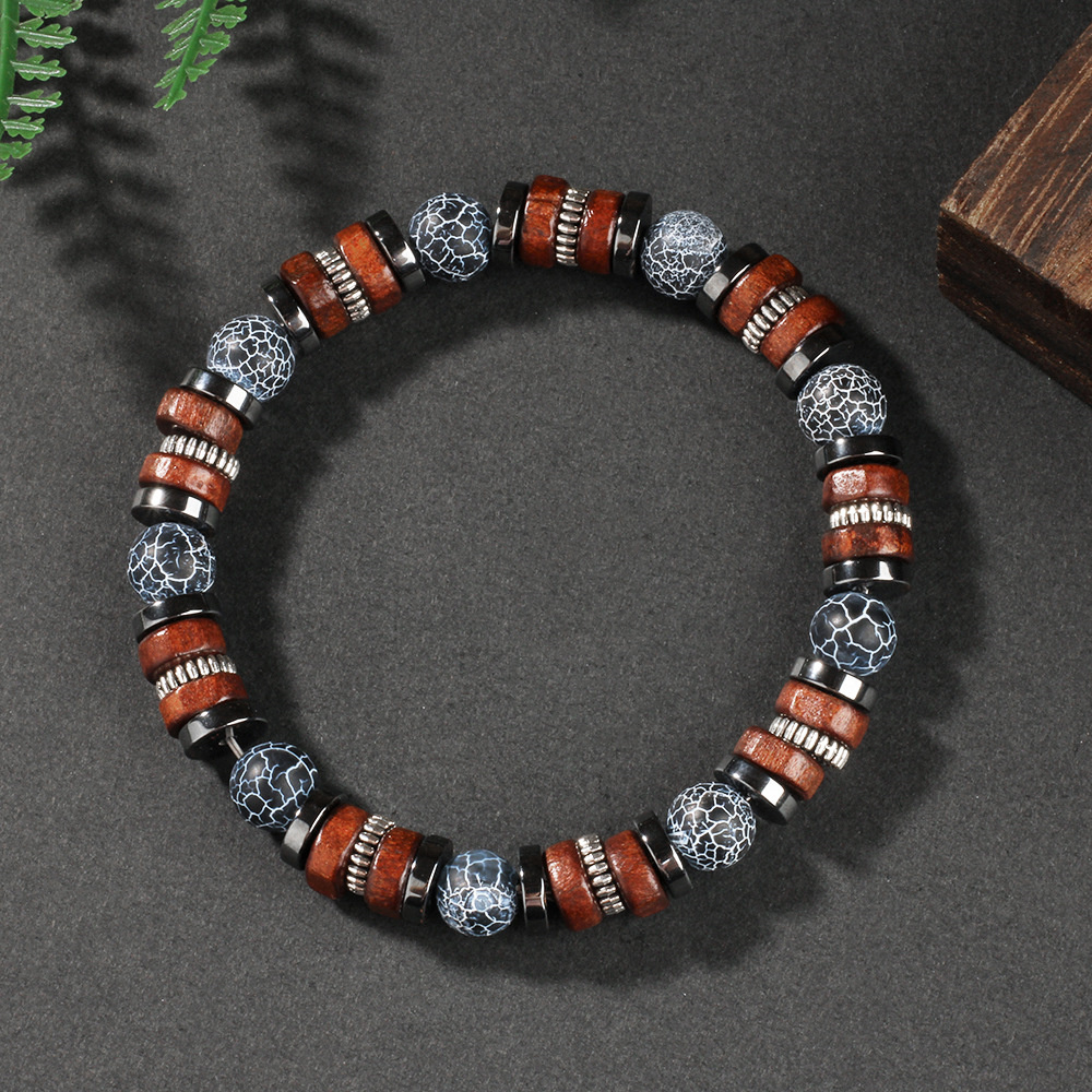 Hot Sale Men natural stone woo - Vintage Fashion Outfits Men 评论和价格