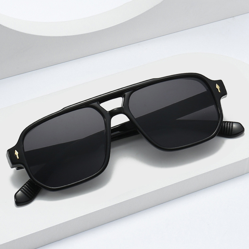 Vintage Double Bridges Men Squ - Vintage Fashion De 评论和价格