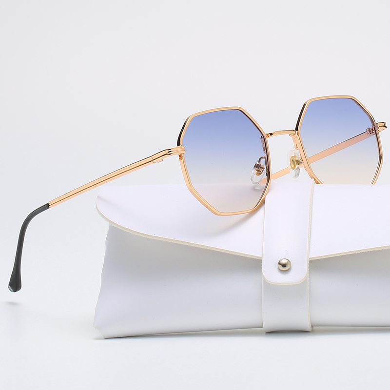 Square Polygon Metal Sunglasse - Vintage Fashion De 评论和价格